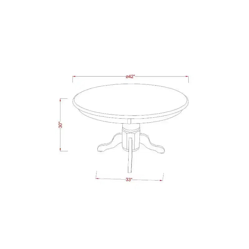 Ensemble de salle à manger rond noir avec chaises en lin beige, 4 places, 5 pièces