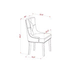 Ensemble de salle à manger rond noir avec chaises en lin beige, 4 places, 5 pièces