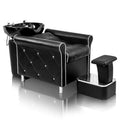 Karl Home Salon Shampoo Bowl and Chair Backwash Unit with Large Porcelain Bowl
