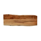 Console en bois d'acacia noir et marron et fer, 1 pièce