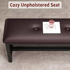 Table à manger extensible rectangulaire marron et noire pour 4 à 6 personnes