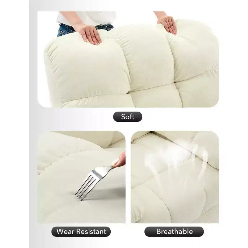Fauteuil inclinable et pivotant/à bascule marron/vert/gris, fauteuil-planeur rembourré, 1 place