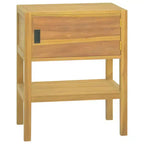 vidaXL Bathroom Cabinet 23.6x15.7x29.5 Solid Wood Teak
