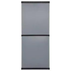 Armoire de rangement extérieure en PVC gris et noir, 2 portes, 1 personne