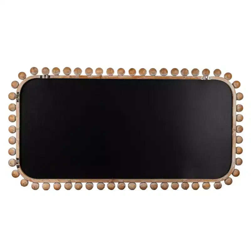 Miroir mural rectangulaire en bois de sapin naturel, style bohème, simple