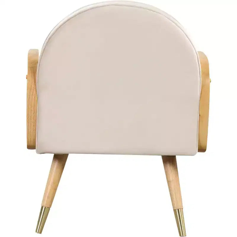 Chaise de salle à manger tapissée jaune avec accoudoirs en rotin, lot de 2