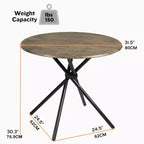 Ensemble de salle à manger rond 3 pièces beige pour 2 personnes, fauteuils rembourrés, cadre en métal