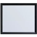 Passion Furniture Rustica 41 in. W x 35 in. H Rectangle Wood Frame Black Dresser Mirror