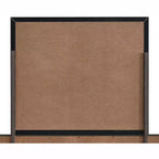 Miroir de commode, cadre en bois rectangulaire noir, simple