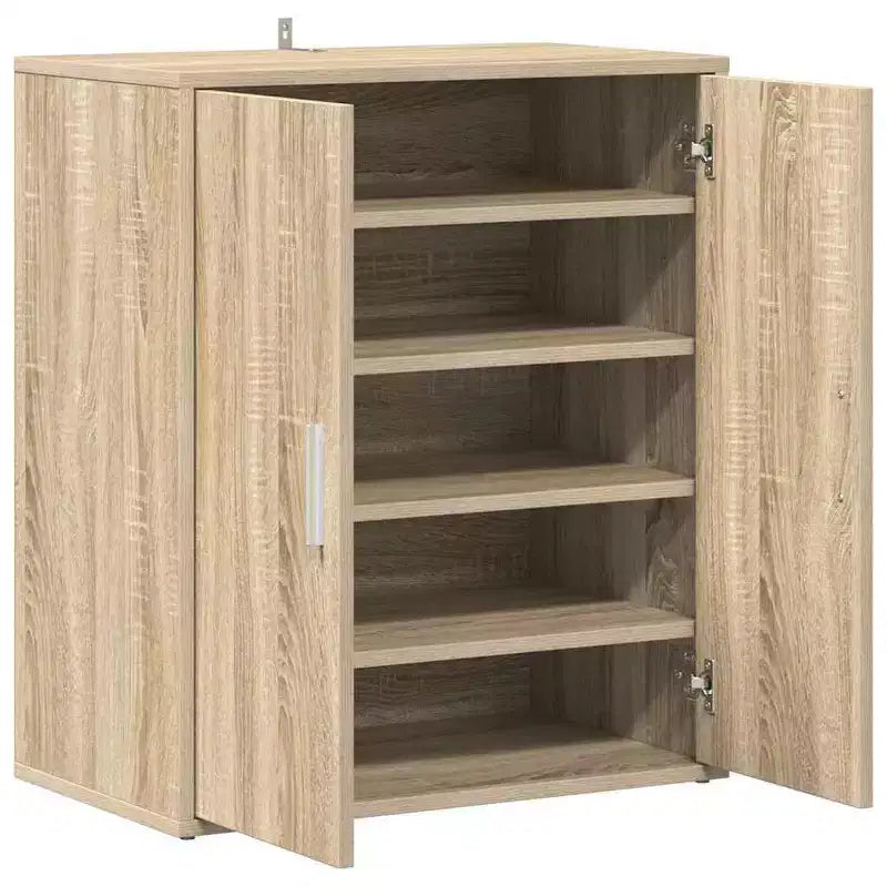 Meuble à chaussures, beige, 2 portes, capacité 5 paires