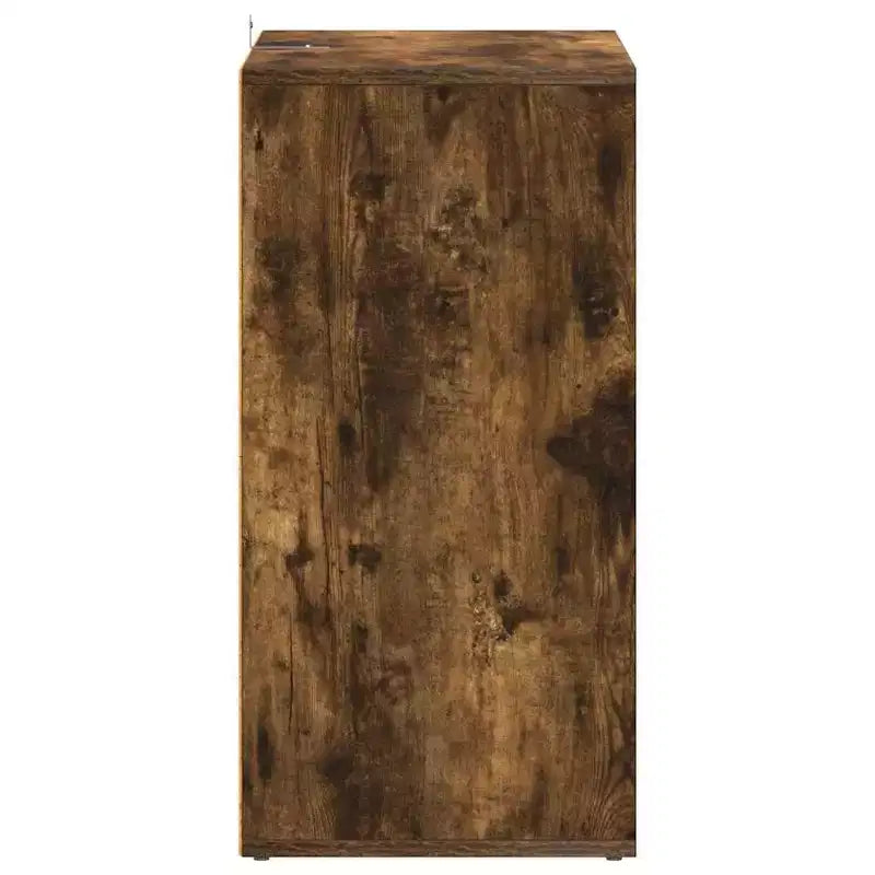 Meuble à Chaussures Chêne Fumé, Marron, Sur Pied, 1 Porte, Contenance 10 Paires