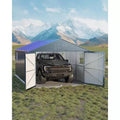 LinTimes 12x20 FT All-Steel Carport with Vertical Roof, Heavy-Duty Galvanized Metal Garage Shelter, for Vehicle and Outdoor Equipment Storage