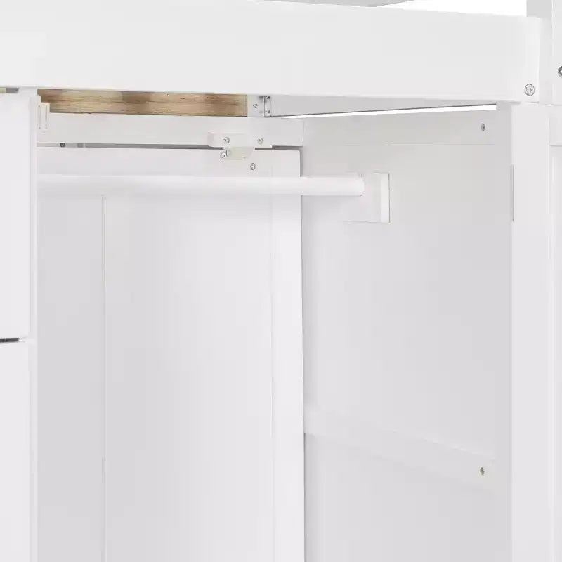 Lit superposé double avec rangement – Vert / Rose / Blanc, 2 places