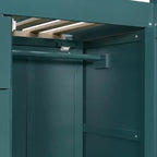 Lit superposé double avec rangement – Vert / Rose / Blanc, 2 places