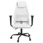 Chaise de bureau en maille noire et blanche, siège unique